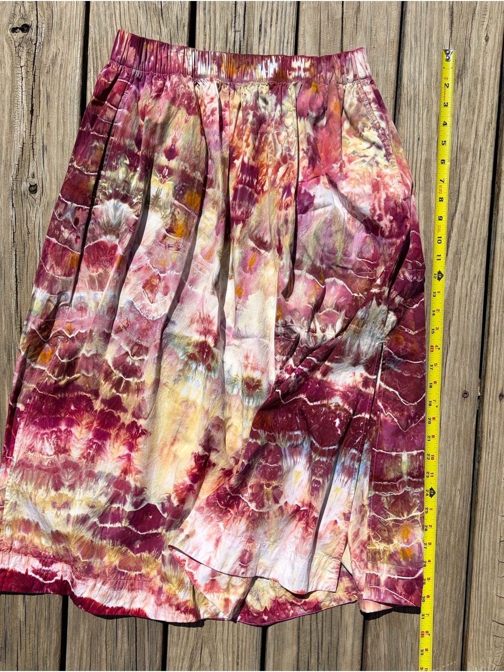 Old Navy Ice Dyed A-Line Midi Skirt - Picture 4 of 5